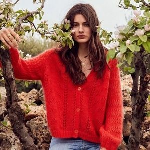 Sezane like new Dereck cardigan s